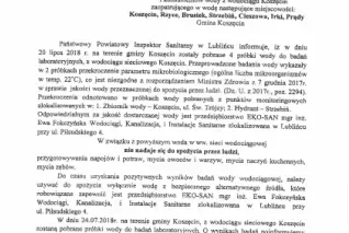 Komunikat Państwowego Powiatowego Inspektora Sanitarnego w Lublińcu