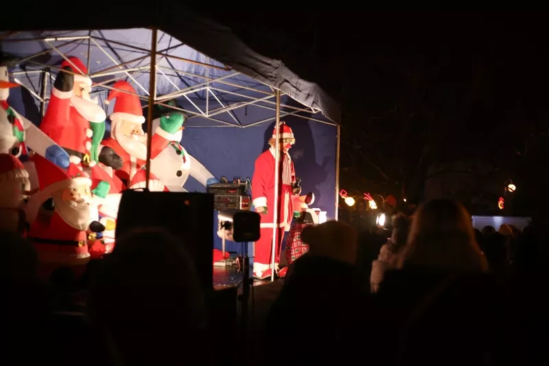 Spotkanie ze Świętym Mikołajem na rynku w Koszęcin