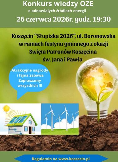Konkurs wiedzy OZE 