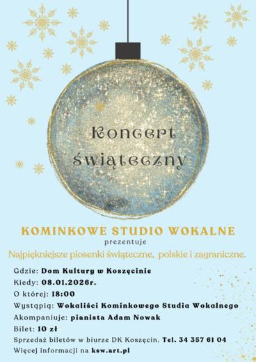 KOMINKOWE STUDIO WOKALNE - KONCERT ŚWIĄTECZNY