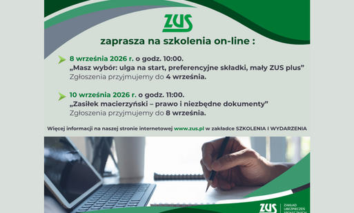 ZUS szkolenia - grafika