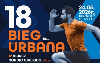 fragment plakatu informacyjnego o 18 biegu urbana