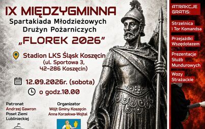 plakat z datą i nazwą wydarzenia