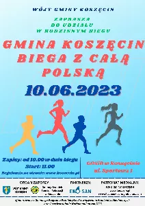 Zapraszamy do udziału w rodzinnym biegu "Gmina Koszęcin biega z całą Polską"
